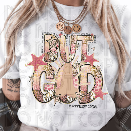 But God - DTF TRANSFER (RHD wild about Jesus)