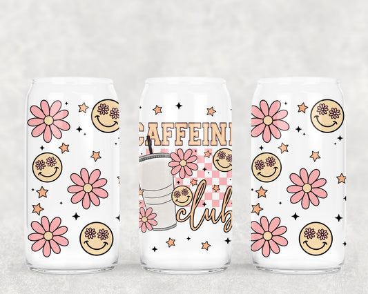 Caffeine club - UV dtf wrap 16oz libbey : CSC