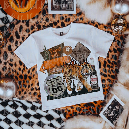 Tiger collage - DTF TRANSFER (Get Wild Collab)