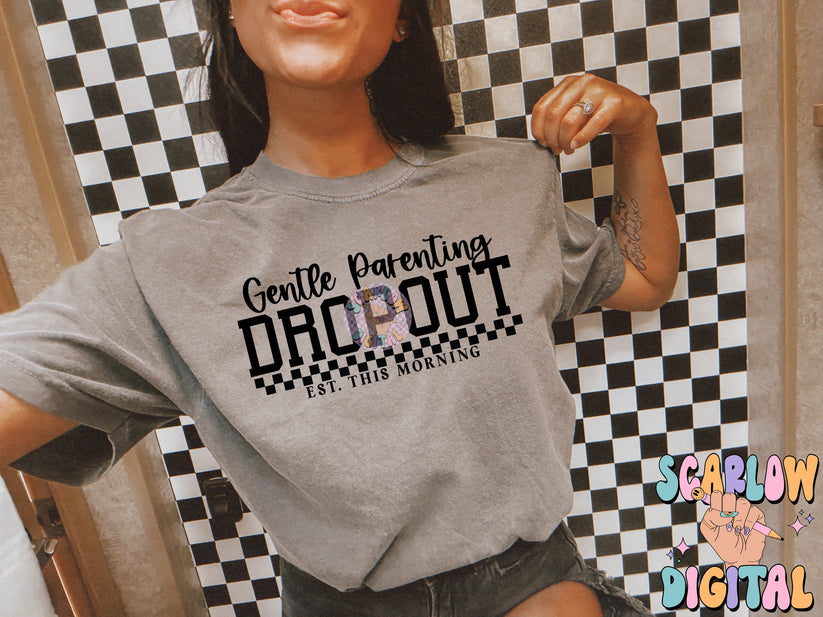 Gentle parenting dropout black - DTF TRANSFER (Scarlow N24)