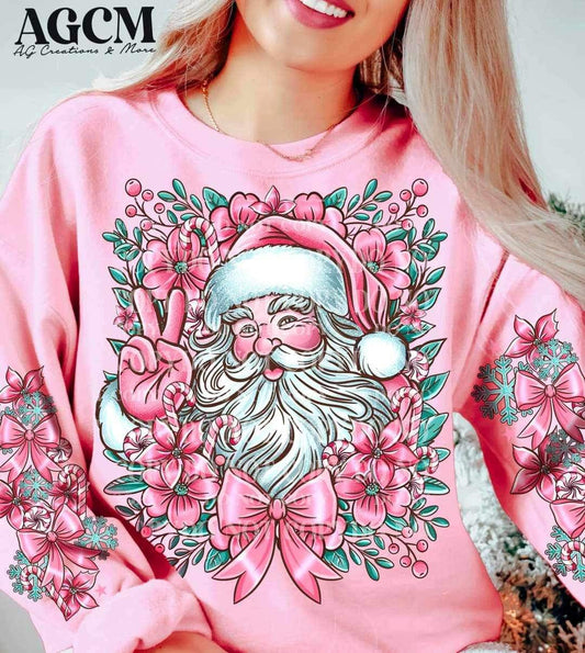 Pink Santa - DTF TRANSFER ONLY (AGCM oct24)