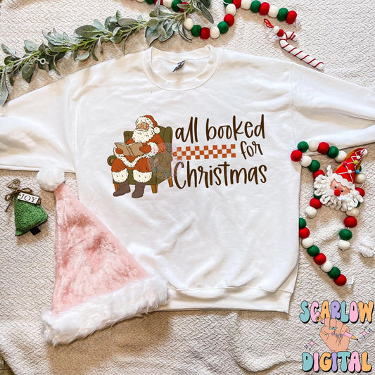 All booked for Christmas  - DTF TRANSFER (SCRLW)