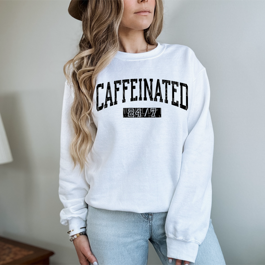 Caffeinated 24/7 - DTF TRANSFER (SCRLW)