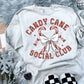 Candy cane social club w/ or w/o sleeves - DTF TRANSFER - (MMDD)