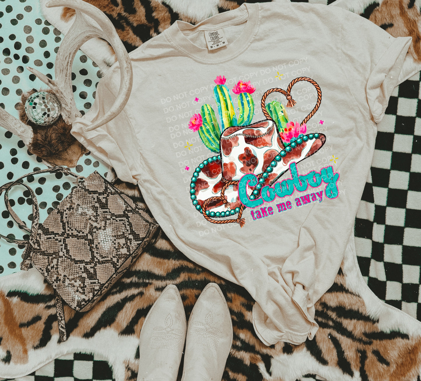 Cowboy Take Me Away  - DTF TRANSFER (SCG AUG25)