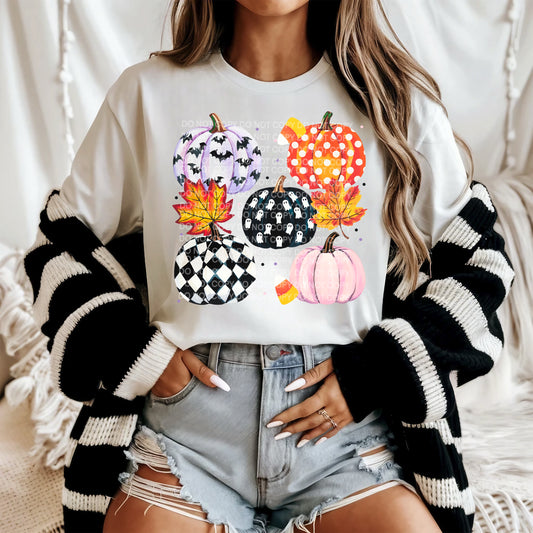 Pumpkin Grid  - DTF TRANSFER (SCG AUG25)