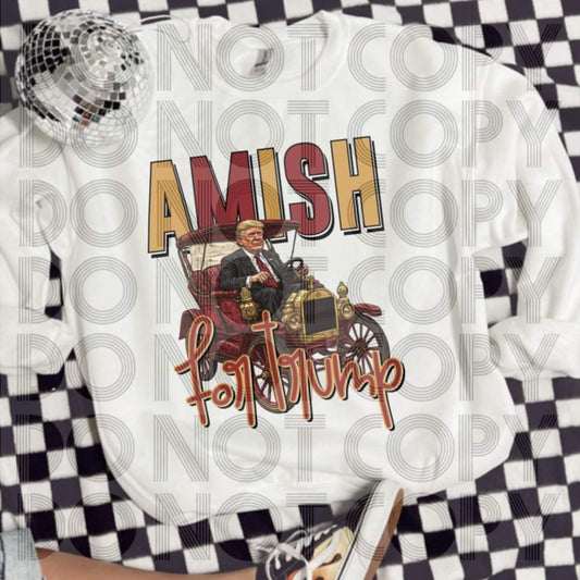 Amish for Trump - DTF TRANSFER (MAGA Collab)
