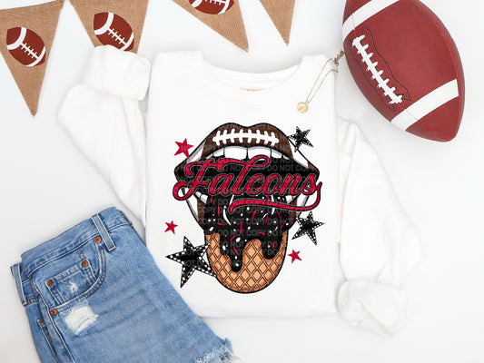 Falcons Ice Cream Drip Tongue - DTF TRANSFER (SCG AUG25)