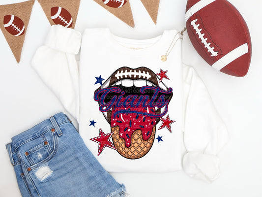 Giants Ice Cream Drip Tongue - DTF TRANSFER (SCG AUG25)