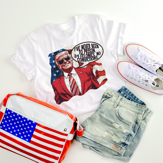 I’ve never been to prison - DTF TRANSFER (MAGA Collab)