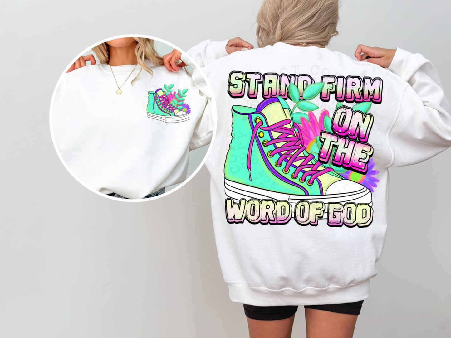 Stand firm on the word of god - DTF TRANSFER (MG Xmas fundraiser)