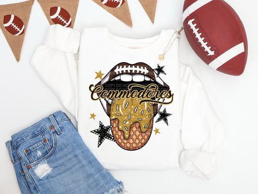 Commodores Ice Cream Drip Tongue - DTF TRANSFER (SCG AUG25)