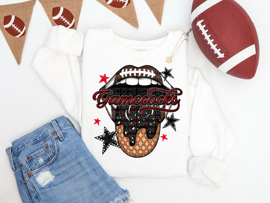 Gamecocks Ice Cream Drip Tongue - DTF TRANSFER (SCG AUG25)