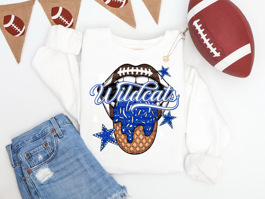 Wildcats Ice Cream Drip Tongue - DTF TRANSFER (SCG AUG25)