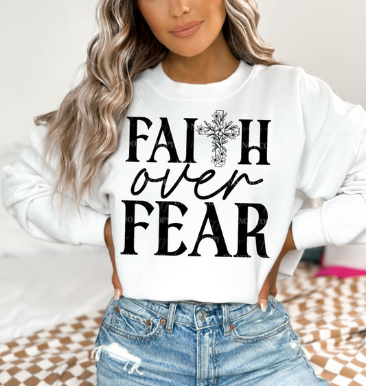 Faith over fear - DTF TRANSFER (MG Xmas fundraiser)