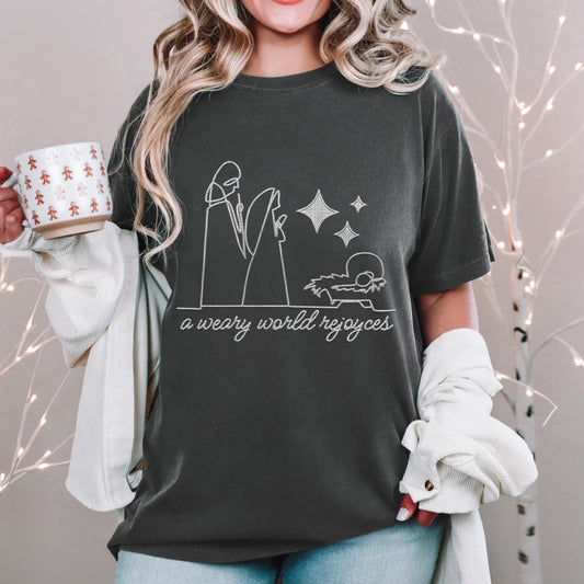 A weary world Rejoices - DTF TRANSFER (MG Xmas fundraiser)