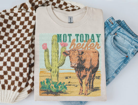 Not Today Heifer - DTF TRANSFER (SCG AUG25)