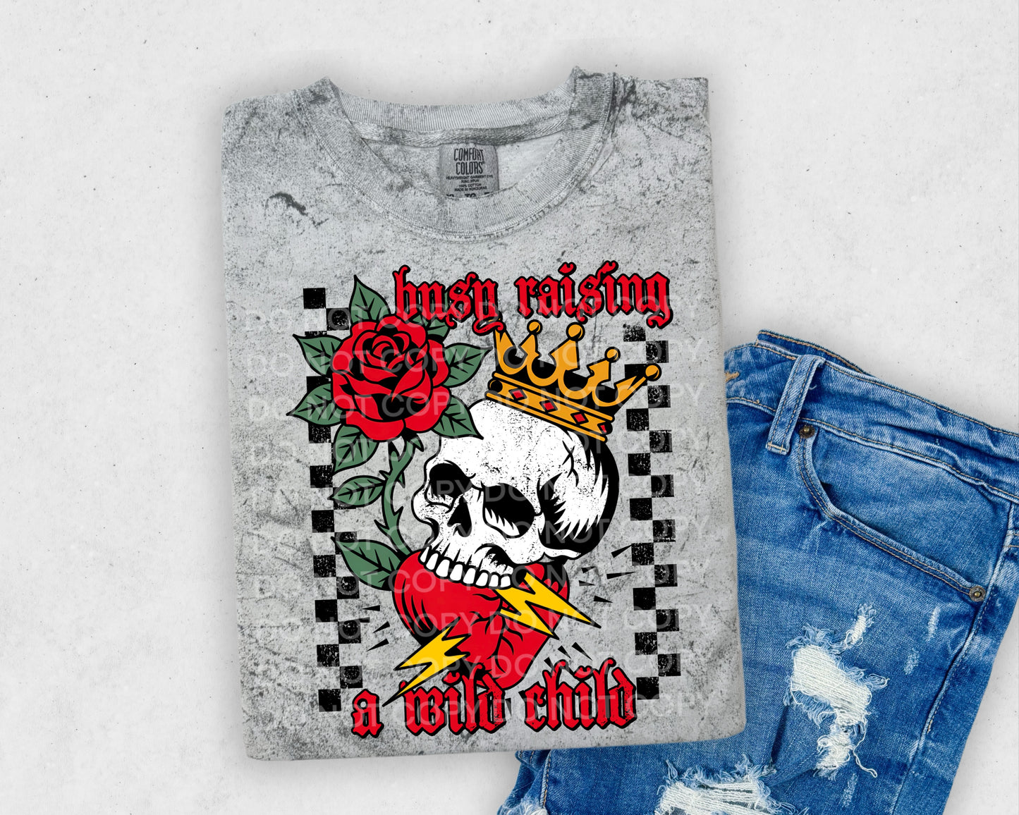 Busy raising a wild child - DTF TRANSFER (SCG MY25)