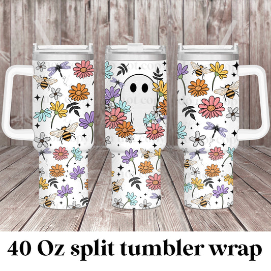 Spring 👻; UV DTF 40OZ TUMBLER Wraps (top & bottom) (CSC Ap24)