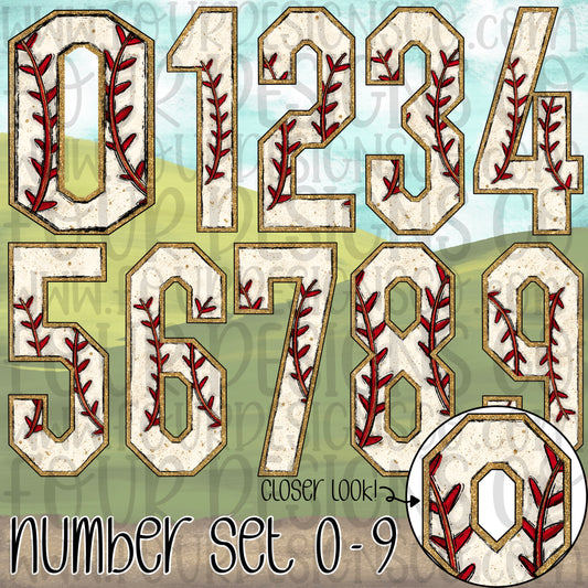 Baseball Number Custom- DTF TRANSFER (DDVA FDC Sports Collab)