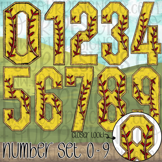 Softball Number Custom- DTF TRANSFER (DDVA FDC Sports Collab)