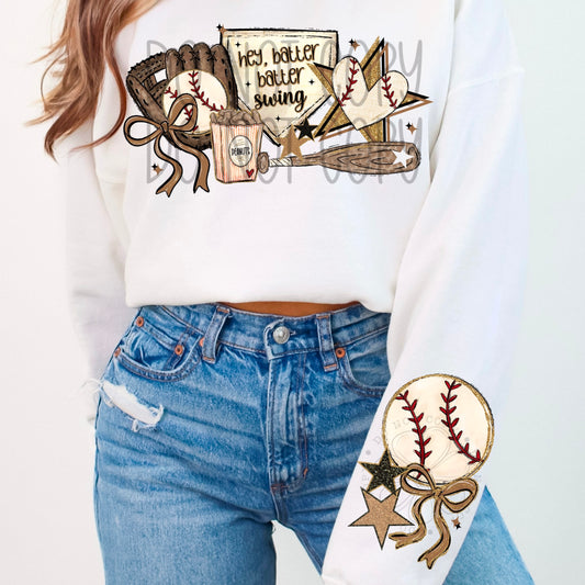 Baseball - Batter - DTF TRANSFER (DDVA FDC Sports Collab)