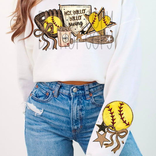 Softball - hey batter- DTF TRANSFER (DDVA FDC Sports Collab)