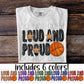 Softball Loud and proud (CHOOSE YOUR COLOR) - DTF TRANSFER (DDVA FDC Sports Collab)