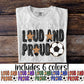 Softball Loud and proud (CHOOSE YOUR COLOR) - DTF TRANSFER (DDVA FDC Sports Collab)