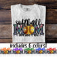 Softball Loud and proud (CHOOSE YOUR COLOR) - DTF TRANSFER (DDVA FDC Sports Collab)