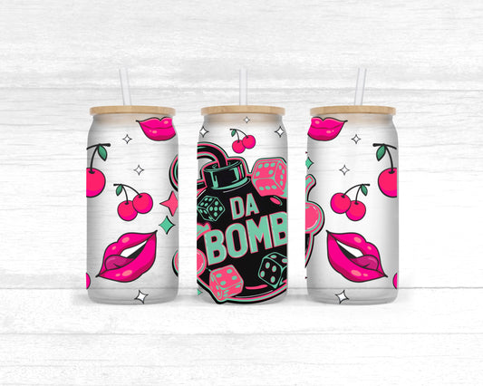 Da bomb- UV dtf wrap 16oz libbey (90s slang collab SSDa/FDC)