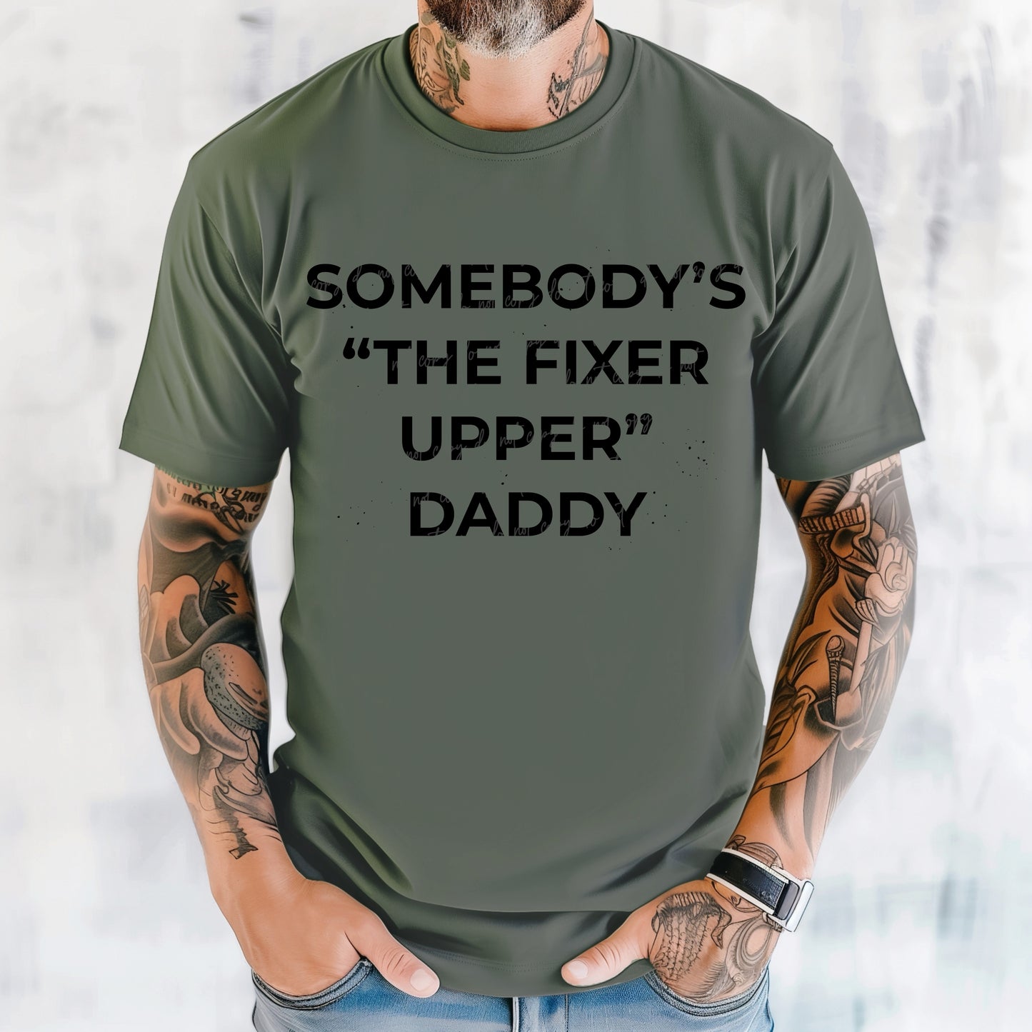Fixer Upper Daddy (black)-DTF TRANSFER (VDS/F25)