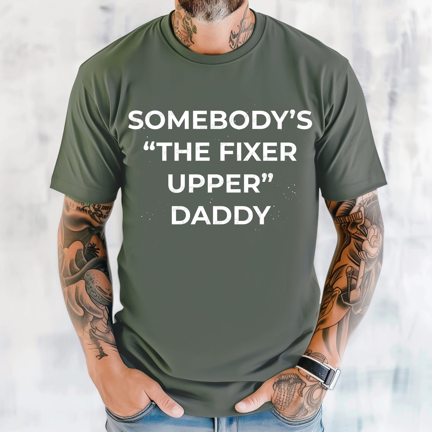 Fixer Upper Daddy (white)-DTF TRANSFER (VDS/F25)