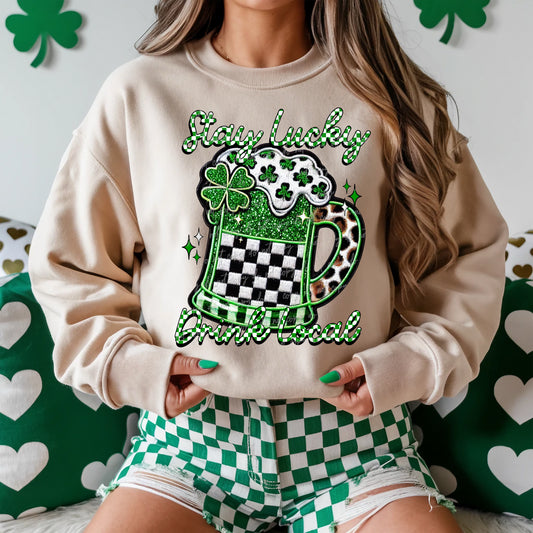 Stay lucky Drink local-DTF TRANSFER (VDS F24)