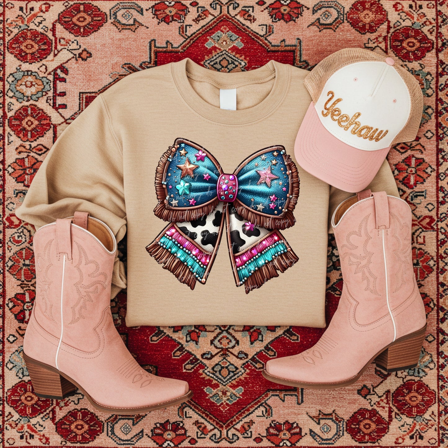 Cowgirl bow-DTF TRANSFER (VDS F24)