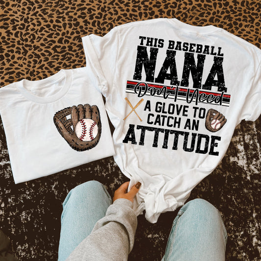 Baseball Nana Attitude-DTF TRANSFER (VDS)