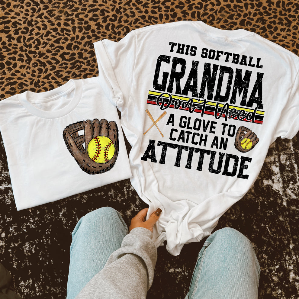 Softball Grandma Attitude-DTF TRANSFER (VDS)