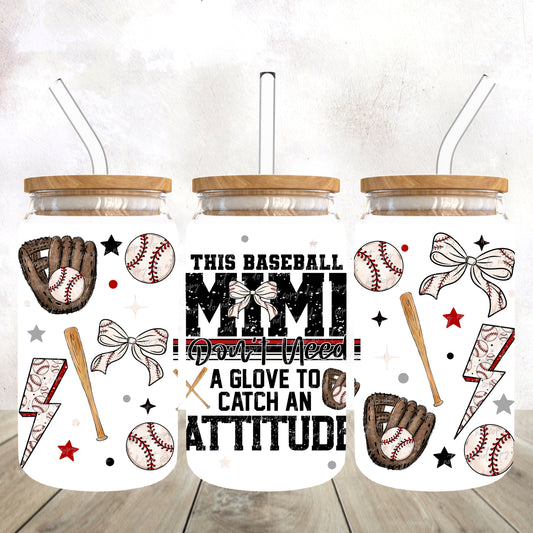 Baseball Mimi-dtf wrap 16oz libbey (VDS F24)