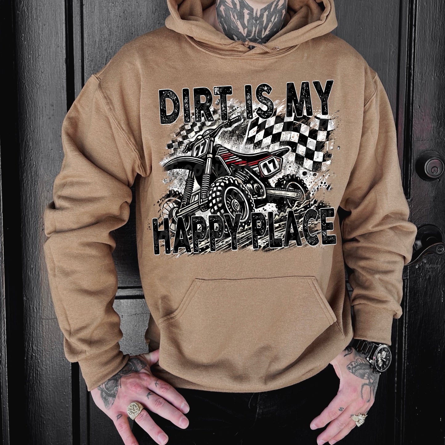 Dirt is my happy place-DTF TRANSFER (VDS D24)