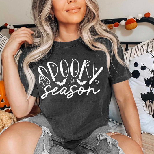 Spooky season white- DTF TRANSFER (CSC.)