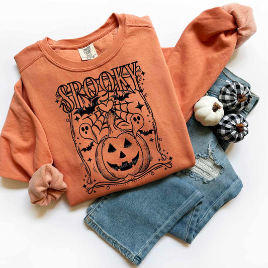 Spooky pumpkin black - DTF TRANSFER (CSC.)
