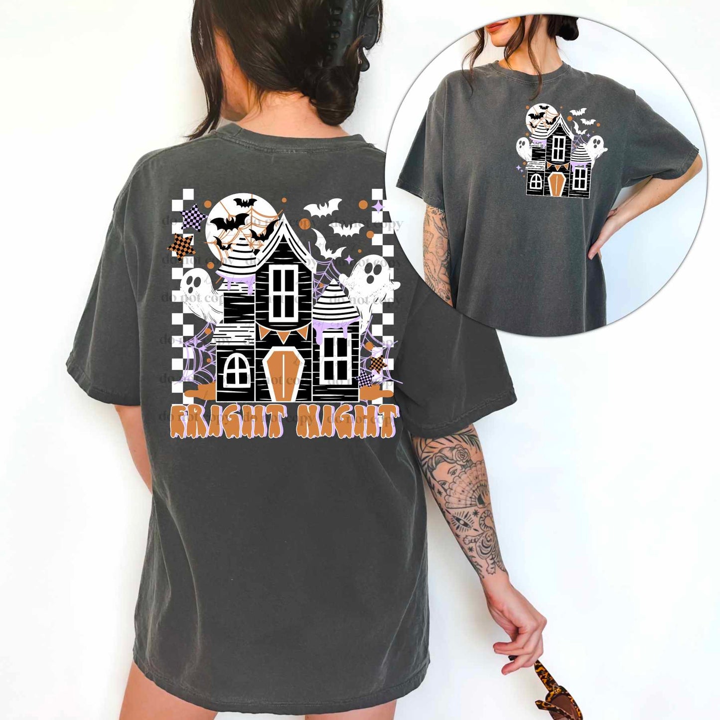 Fright Night w/ or w/o sleeves - DTF TRANSFER - (CSC)