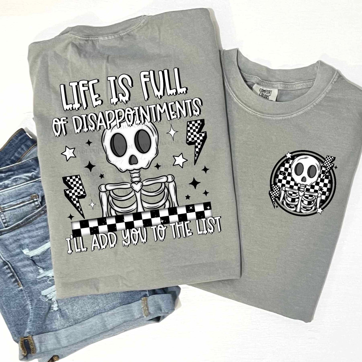 Life is full black -DTF TRANSFER (CSC)