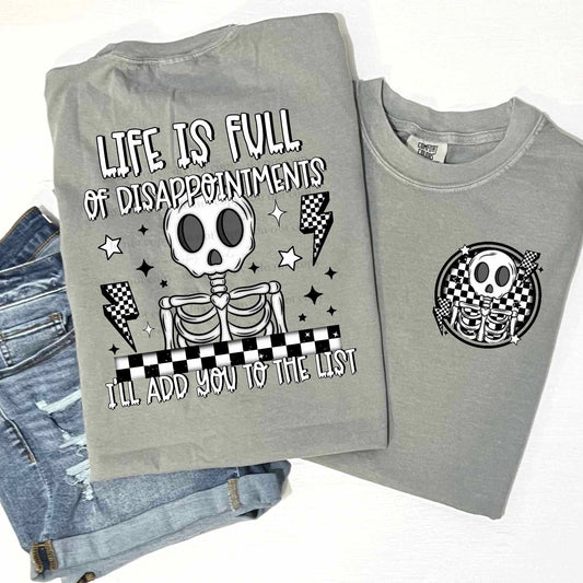 Life is full black -DTF TRANSFER (CSC)