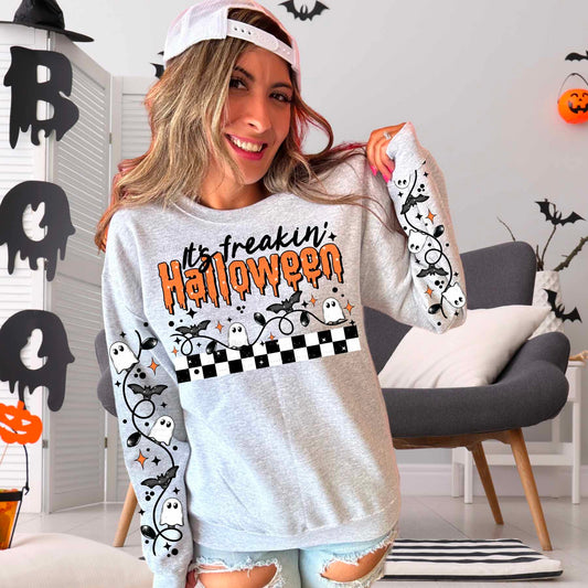 Freakin Halloween w/ or w/o sleeves - DTF TRANSFER - (CSC)