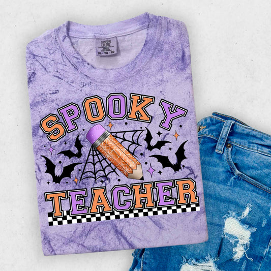Spooky Teacher -DTF TRANSFER (CSC)