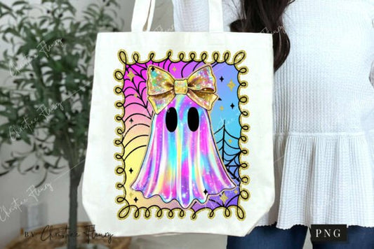 Ghost coquette bow - DTF TRANSFER (CFD)