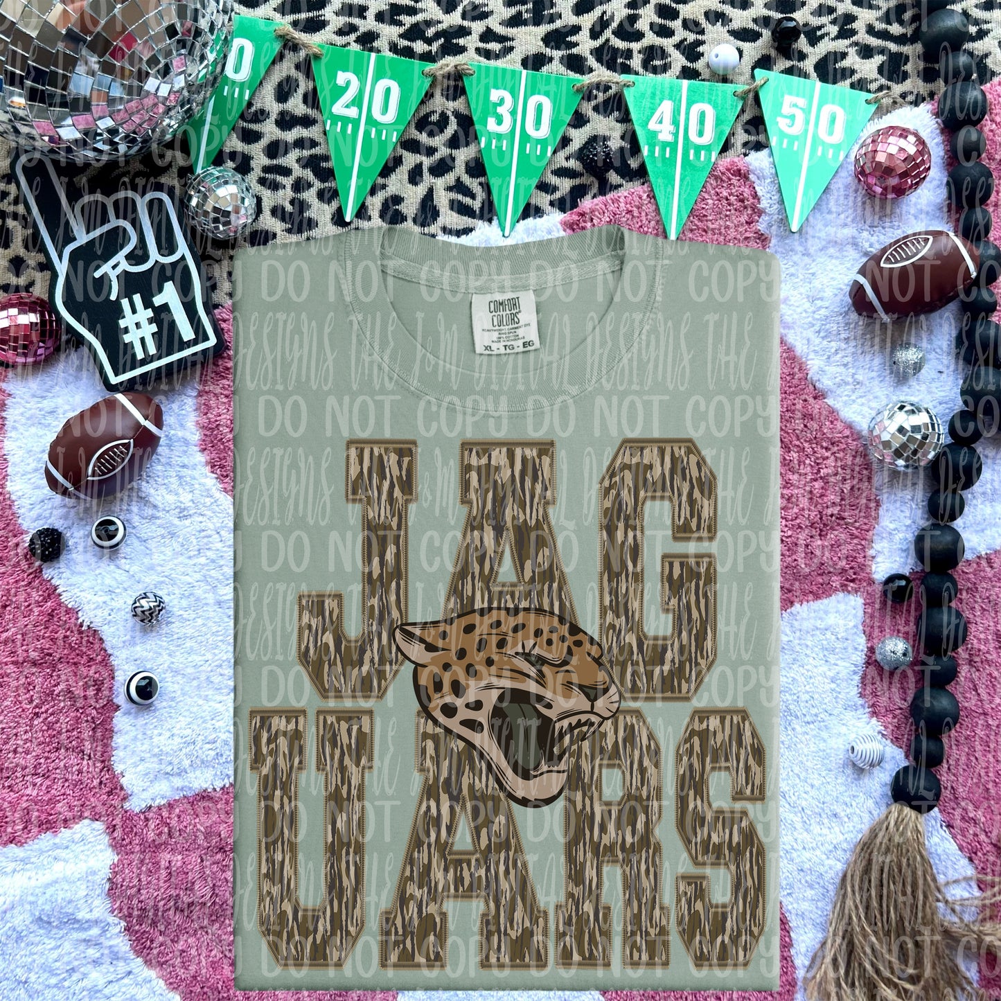 Jaguars - mascot camo - DTF TRANSFER (JMD)