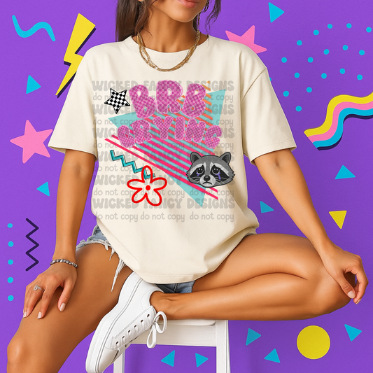 BRB crying raccoon - DTF TRANSFER (WFD)