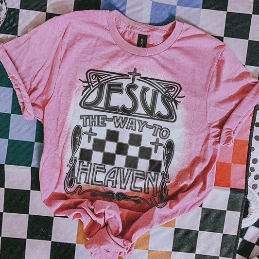Jesus The Way To Heaven Black - DTF TRANSFER (SSDD/KD HOLY ROLLERS COLLAB)